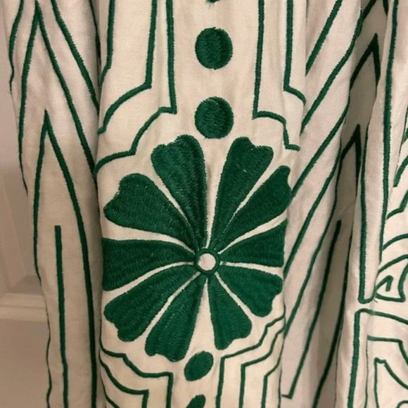 RARE NWT ANTHROPOLOGIE Forever That Girl Embroidered Mini Dress. Size M - Picture 4 of 10